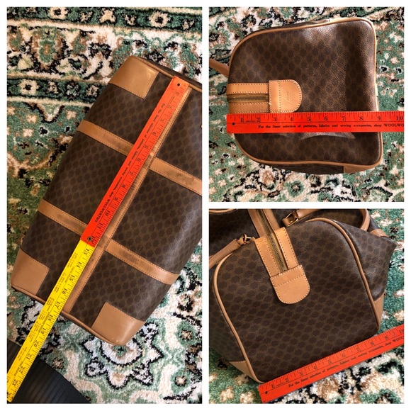 Céline AUTHENTIC Vintage Macadam M14 Weekender Travel Boston Duffle Bag - Picture 14 of 16